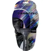 Donic Schildkröt Tischtennis-Schläger Donic-Schildkröt Tischtennisschläger CarboTec 900, 20% Carbon, 1,9 mm Schwamm, Champion QRC - ITTF Belag, konkav, 758219