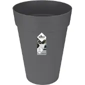 Elho Pflanzgefäß 'Loft Urban round high 42', anthrazit, ca. Ø 42 x H 56 cm