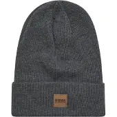 Urban Classics Beanie "Unisex Synthetic Leatherpatch Long Beanie" 1 Stk.