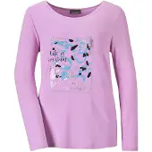 Goldner Print-Shirt "Kurzgröße Shirt" strechbequemer Viskosejersey