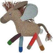 OYOY Mini Donny Sky Donkey Kuscheltier 23 cm aus Baumwolle Stofftier Esel Baby weich Multi M107654