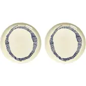 Serax - Feast Teller, Ø 26,5 cm, weiß / blau gestreift (2er-Set)