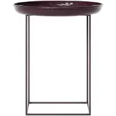 NORR11 - Duke Beistelltisch, Ø 45 x H 52 cm, lacquered maroon