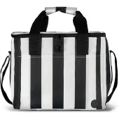Sagaform Kühltasche gestreift schwarz/weiss, H28cm, L34cm, rPET
