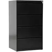 Proregal Hängeregistraturschrank 4 Schubladen Mare HxBxT 132 x 76 x 62 cm Schwarz