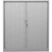 Proregal Rollladenschrank Weasel | 3 Ordernhöhen | HxBxT 135x120x46 cm | Grau