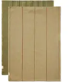 Ferm Living Geschirrtuch Ito Seaweed/Flax (2er-Set) - 70 x 50 cm