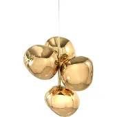 Tom Dixon Melt Mini Chandelier LED-Pendelleuchte-Gold-mit LED (3000K)
