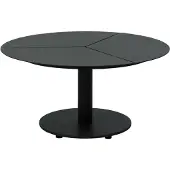 Brafab Gartencouchtisch Peace aus Aluminium - 80x80x40 cm, Schwarz