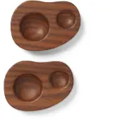 Ferm Living Eierbecher Cairn Dark Brown (2er-Set)