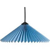 HAY Matin 300 Pendelleuchte Placid Blue - , Blau, für Wohnzimmer, Stoff / Textil