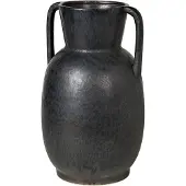 Broste Copenhagen Simi Vase - antikgrau/schwarz