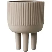 Kristina Dam Studio - Bowl Blumentopf S, Ø 12 cm, grau
