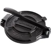 Victoria 30551 Tortilla Presse für Mexikanische Tortillas, Gusseisen 16,5 cm, Pataconera Schwarz