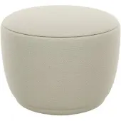 Blomus - Kuon Pouf, H 45 cm, Ø 48 cm, beige