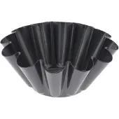 De Buyer Briocheform 22 cm antihaftbeschichtet Grau Rund Stahl
