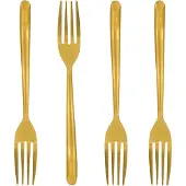 Nicolas Vahé Cake fork, NVCake, Antique gold finish