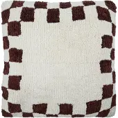 House Doctor Cushion cover, HDChess, BrownOff-white