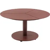 Brafab Gartencouchtisch Peace aus Aluminium - 80x80x46 cm, Zinnoberrot