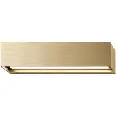 LIGHT-POINT Linea W2 LED-Wandlampe messing 30cm, CCT, IP54 - , Linea W2, dimmbar, Gold / Messing, für Wohnzimmer, Aluminium, Design
