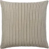 Broste Copenhagen - Karen Kissenbezug, 60 x 60 cm, hellbeige / schwarz