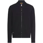 Camel active Strickjacke mit Stehkragen in Navyblau | Gr.: M