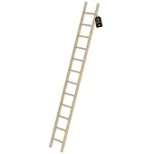 Proregal Sprossen-Anlegeleiter Holz Ohne Traverse 12 Sprossen