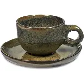 Serax Kaffeebecher Surface Tableware By Sergio Herman Indi Grey 130 ml