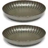 Serax - Inku Teller, Ø 23 cm tief, grün (2er-Set)