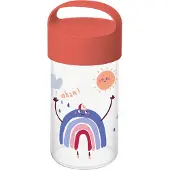 Koziol Buddy Snack Trinkflasche / Snackpot 500 ml organic red dreams