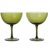 Ferm Living Cocktailgläser Host Moss Green 245 ml (2er-Set)