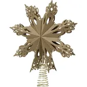 Broste Copenhagen - Christmas Star Christbaumspitze Ø 30 cm, braun natur