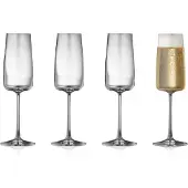 Lyngby Glas Sektgläser Glas Krystal Zero Clear 300 ml (4er-Set)