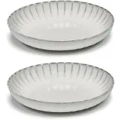 Serax - Inku Teller, Ø 21 cm tief, weiß (2er-Set)
