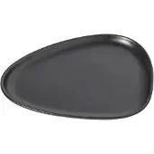 Lind DNA Teller Stoneware Lunch Plate Black