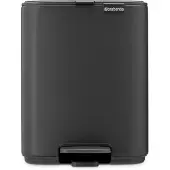 Brabantia Bo, 7 l, Rechteckig, Stahl, Grau, Kunststoff, Terrasse