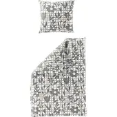 TRAUMSCHLAF Seersucker Bettwäsche Viseu grafit 155x220 cm + 80x80 cm