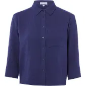 Marie Lund Hemdbluse in marine | Gr.: 42