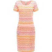 Ragwear Minikleid "Baomi Print YOUMODO" Außentaschen Eingrifftaschen Gemustertes kurzes Sommerkleid mit Taillenkordel