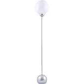 Globen Lighting Ripley Stehleuchte chrom Glas 144 cm - , Ripley, Weiß, für Wohnzimmer, Glas, Skandinavisch