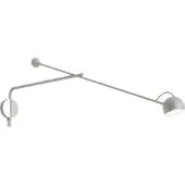 Artemide IXA Wandleuchte L White - , Ixa, dimmbar, Grau, für Wohnzimmer, Metall, Design