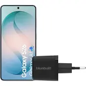 Samsung Galaxy S26 512GB Hellblau 5G + BlueBuilt Ladegerät 45 Watt Schwarz