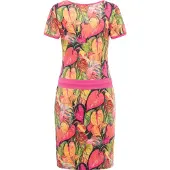 Ragwear Sommerkleid "Baomi Tropic YOUMODO" Außentaschen Eingrifftaschen Gemustertes Kurzarm Kleid für Damen