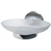 Fackelmann Vision Ablageschale Glas, Chrom glänzend - Badmöbel