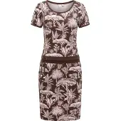Ragwear Sommerkleid "Baomi Tropic YOUMODO" Außentaschen Eingrifftaschen Gemustertes Kurzarm Kleid für Damen