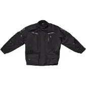 Modeka Tarex II wasserdichte Kinder-Motorrad-Textiljacke, schwarz, 140