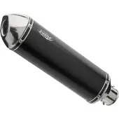 Shark Auspuff DSX-5 Aluminium eloxiert/Endkappe Edelstahl poliert schwarz