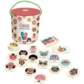 Vilac Gesellschaftsspiel Cékiki - Holzratespiel für Kinder