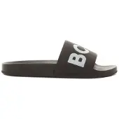 BOSS In Italien gefertigte Slides mit großem Logo-Detail Grösse 40