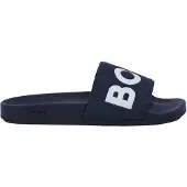 BOSS In Italien gefertigte Slides mit großem Logo-Detail Grösse 41